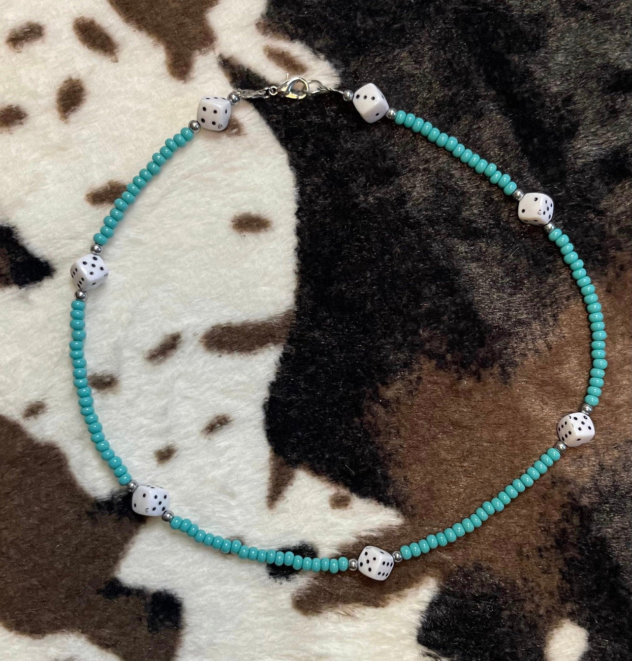 Pair Oβ Dice Choker Necklace
