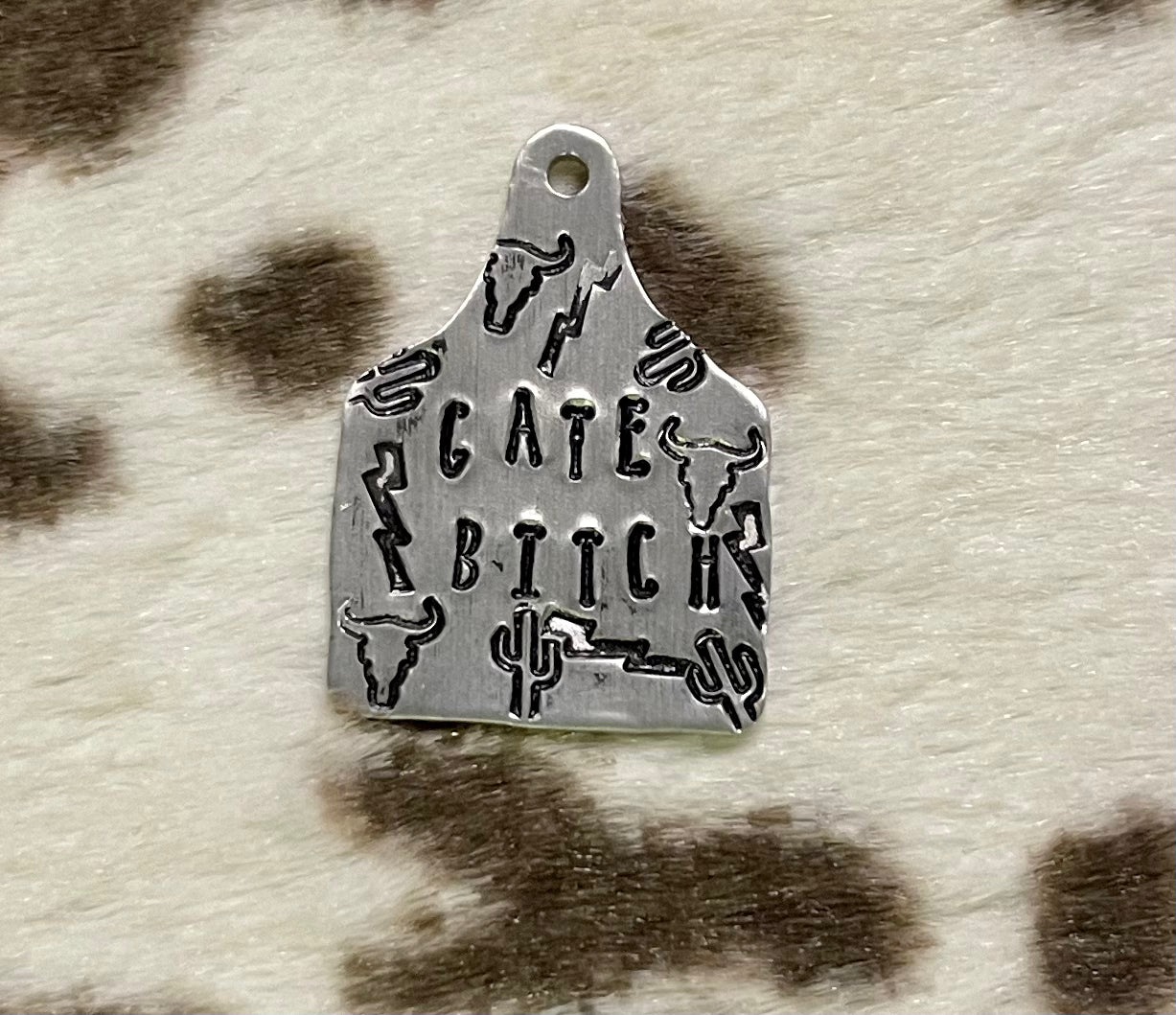 Metal Stamped Cow Tags