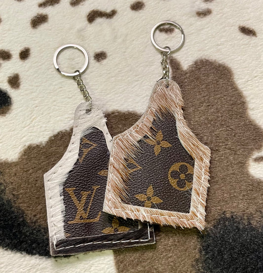 LV Cow Tag Keychains