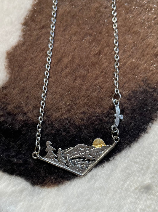 Oregon Mountains Necklace