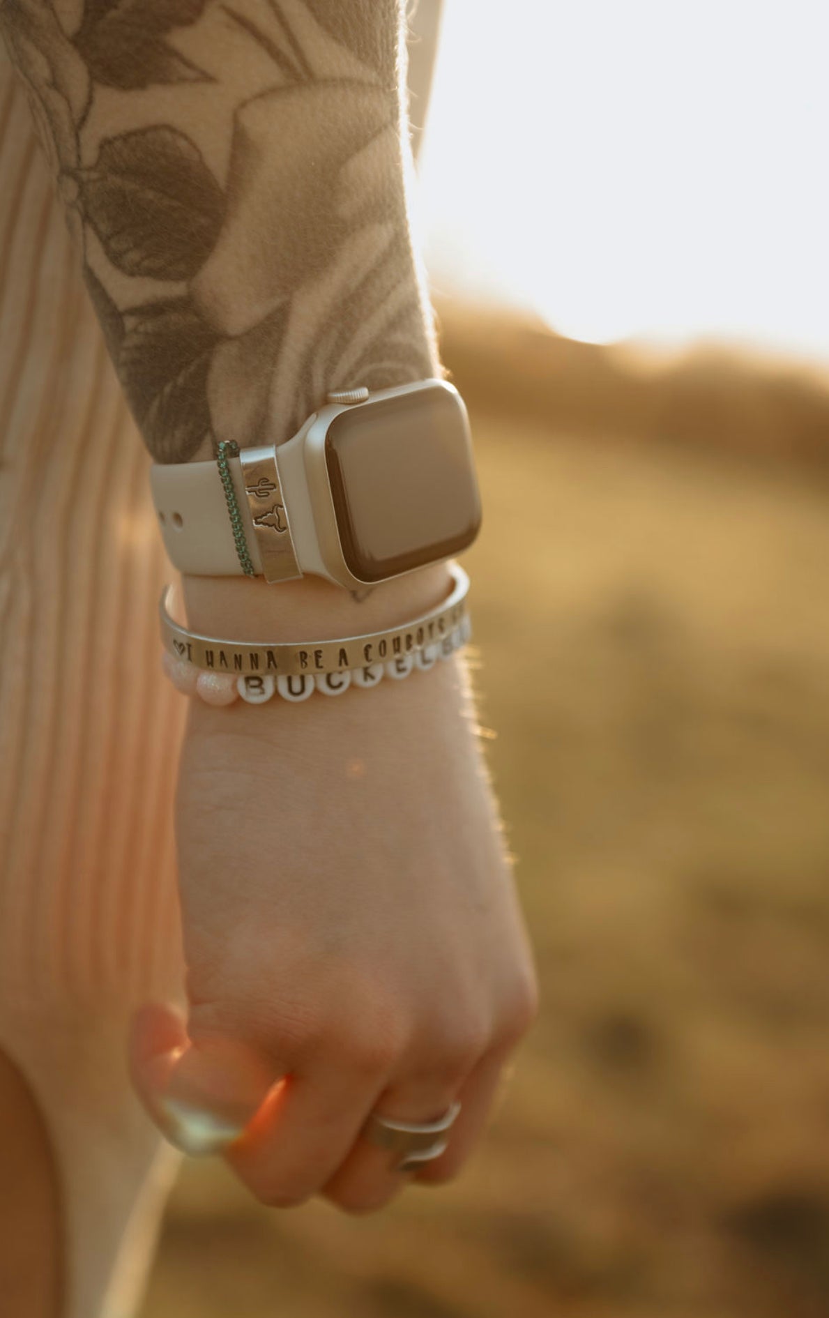 Metal Stamped Cuff Bracelet