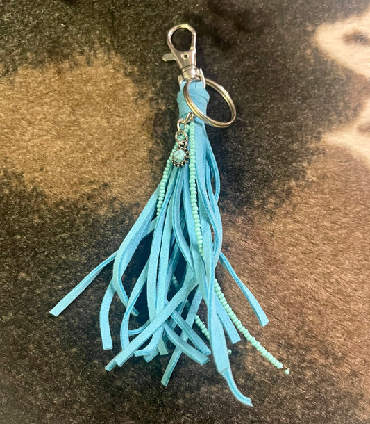 Leather Tassel Key Chains