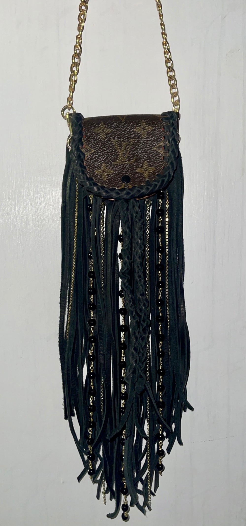 Mini Authentic LV Fringe Purse