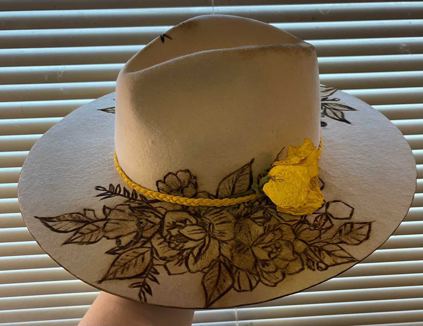 Custom Burned Felt Hats