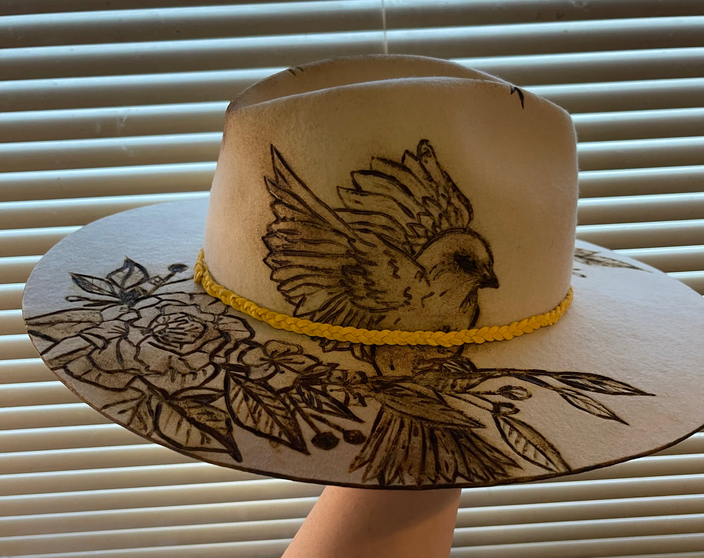 Custom Burned Felt Hats