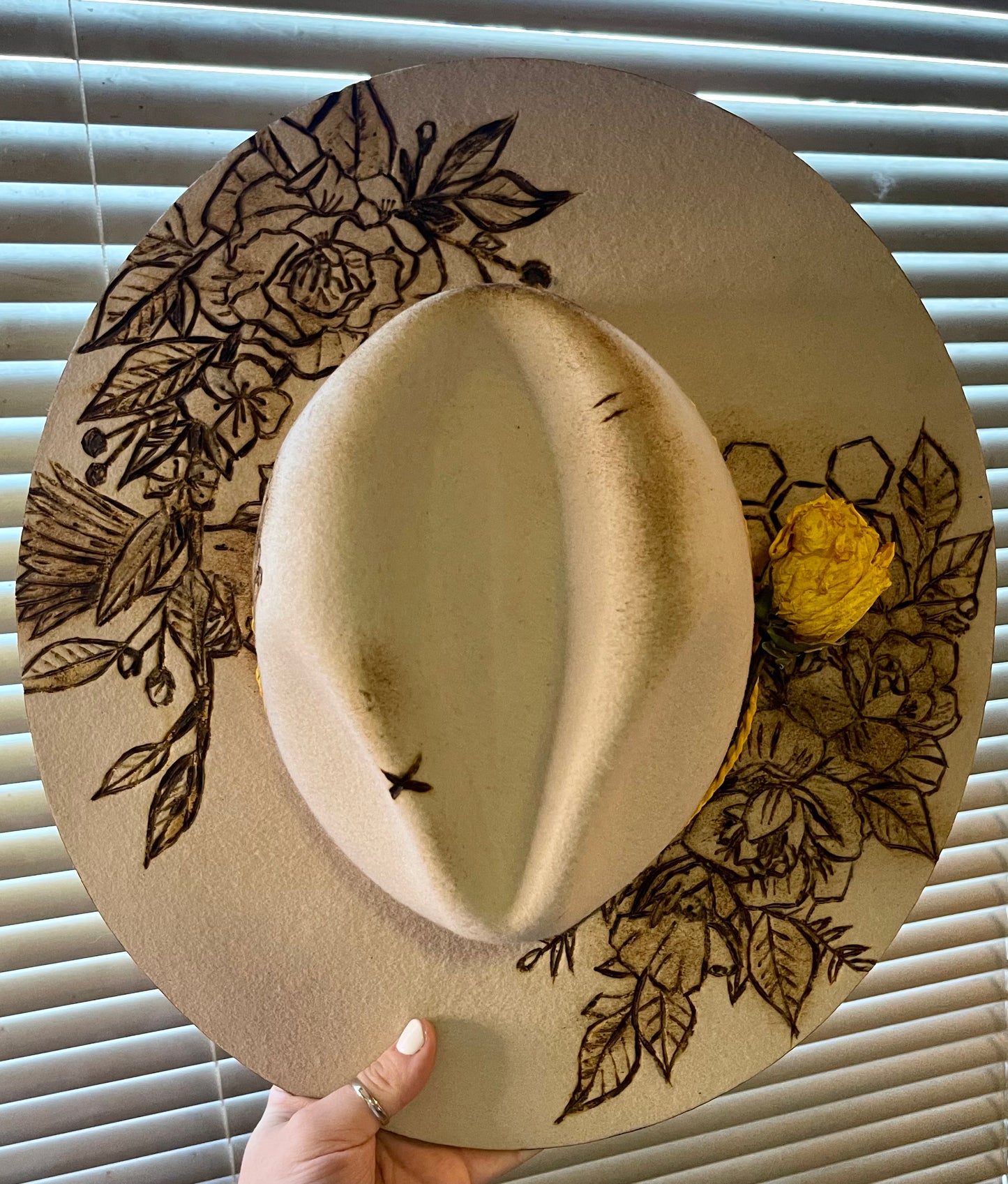 Custom Burned Felt Hats