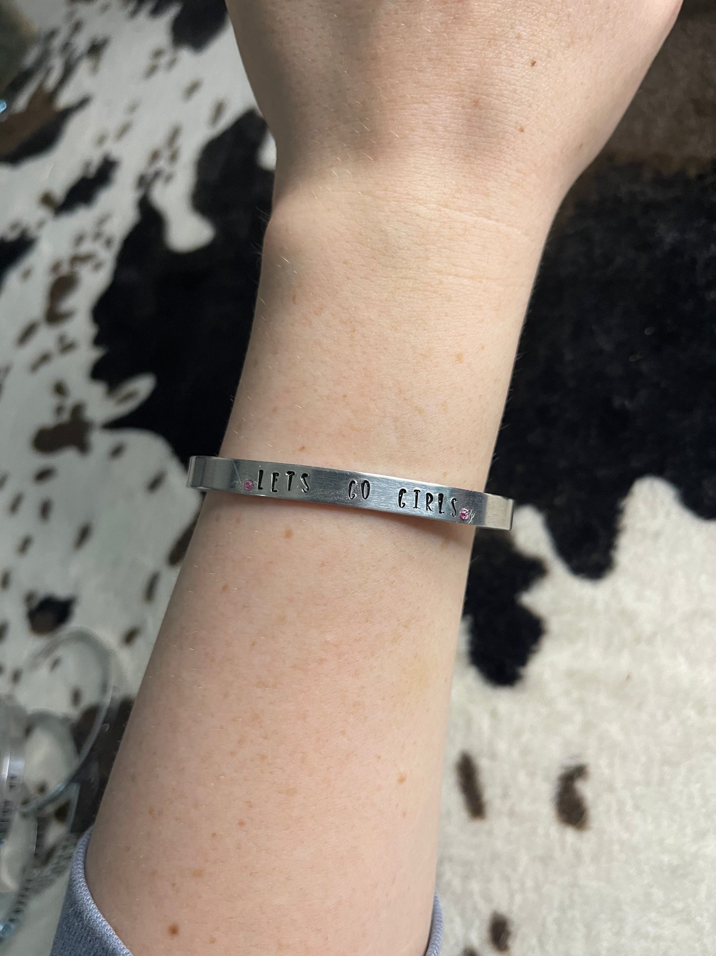 Metal Stamped Cuff Bracelet