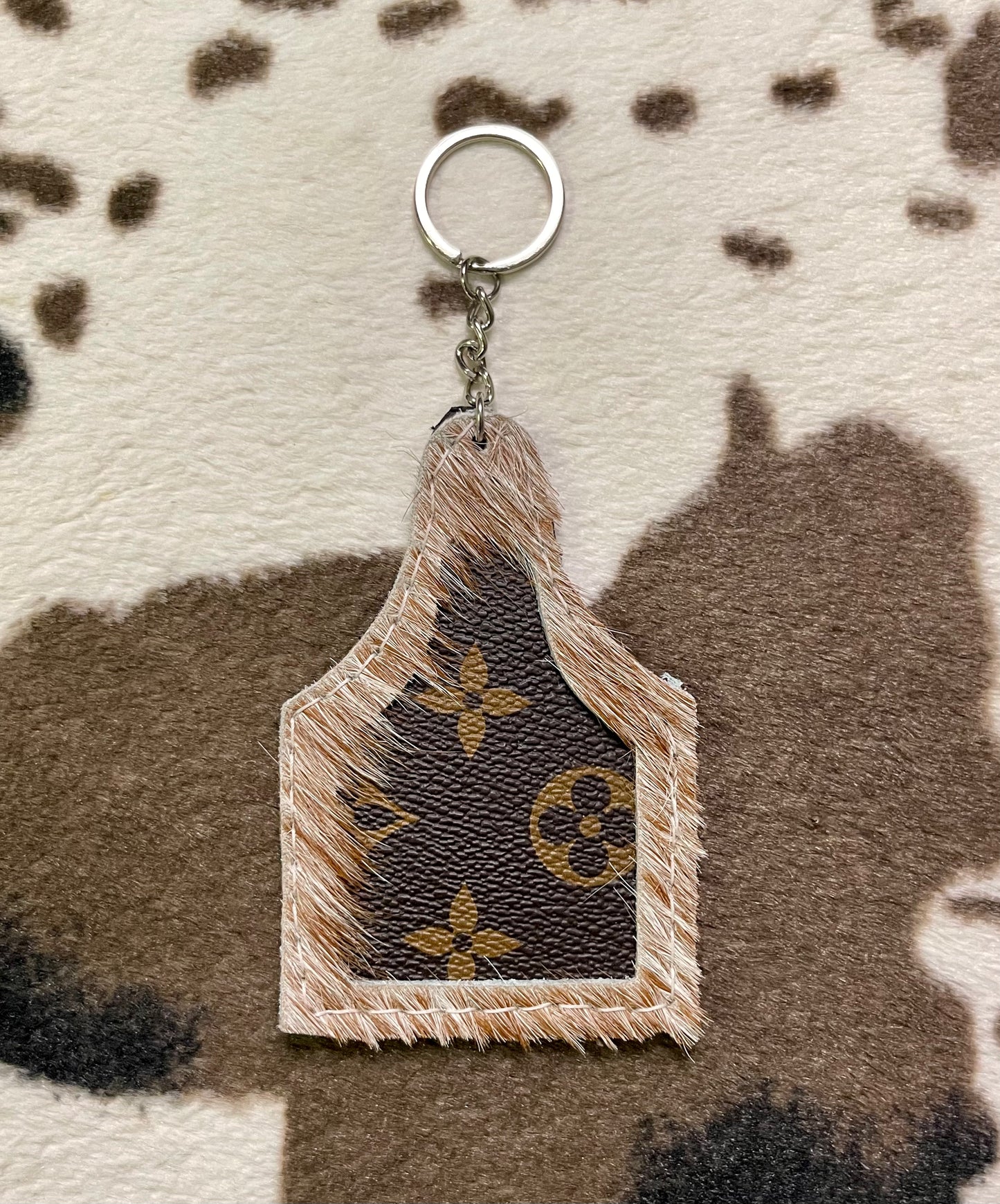 LV Cow Tag Keychains