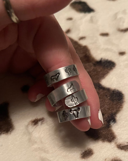Metal Stamped Rings