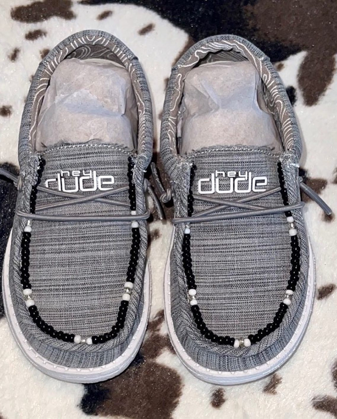 Custom Beaded HeyDudes