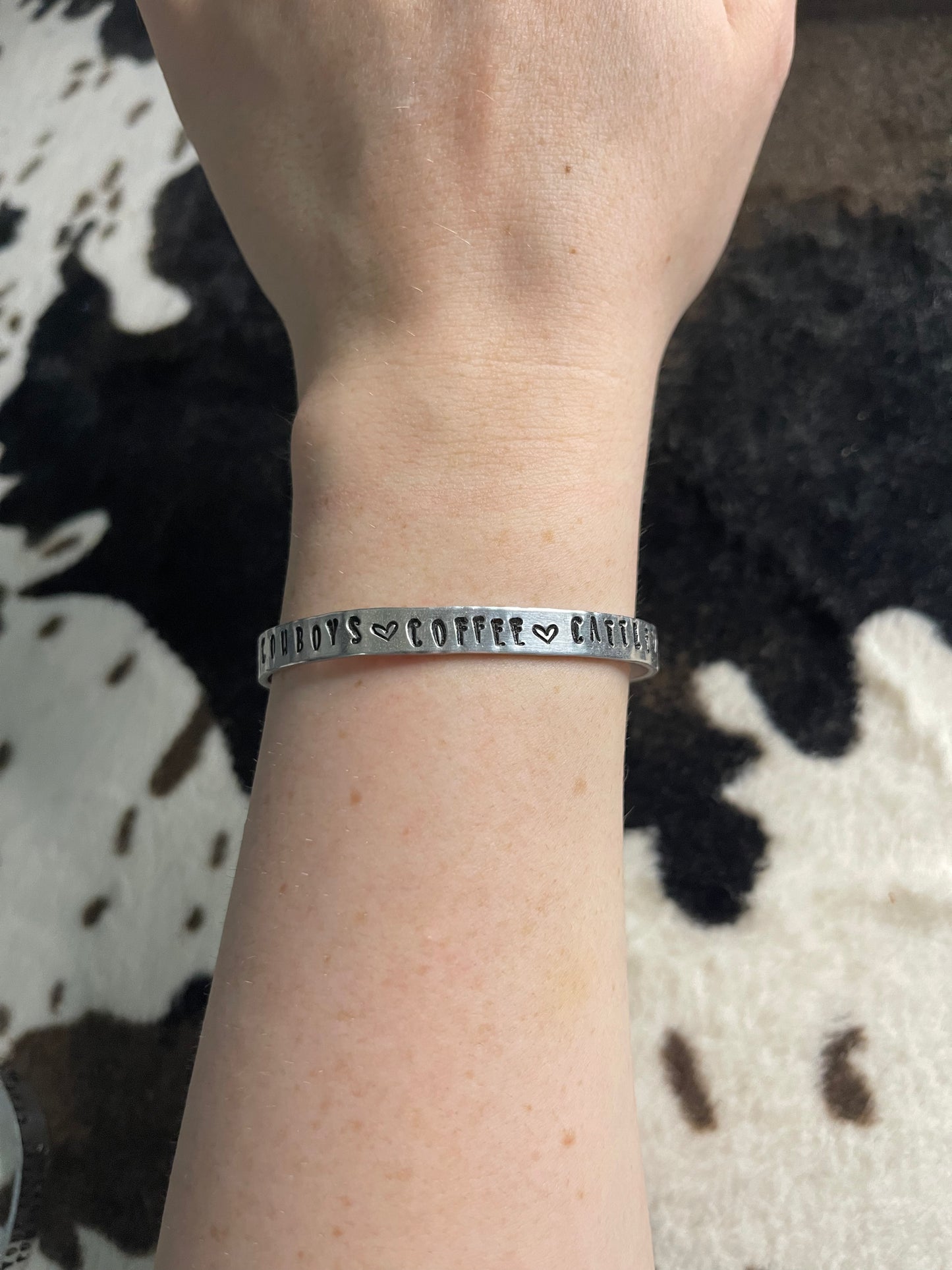 Metal Stamped Cuff Bracelet