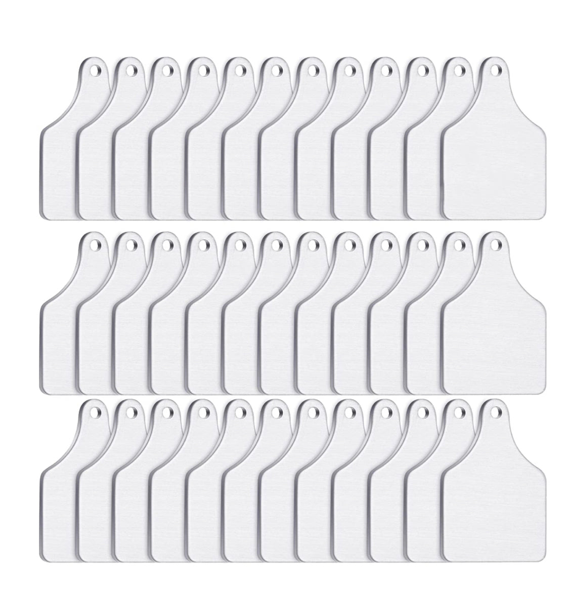 Metal Stamped Cow Tags