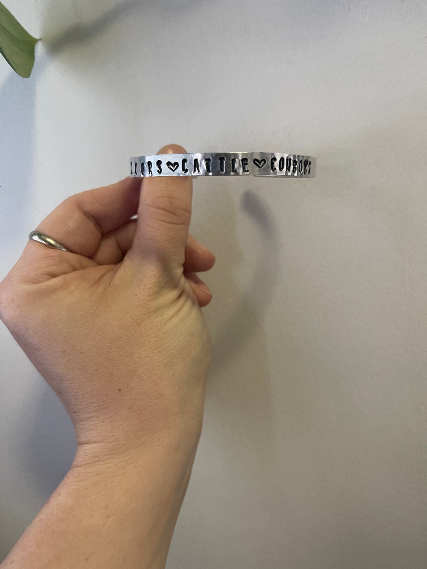 Metal Stamped Cuff Bracelet