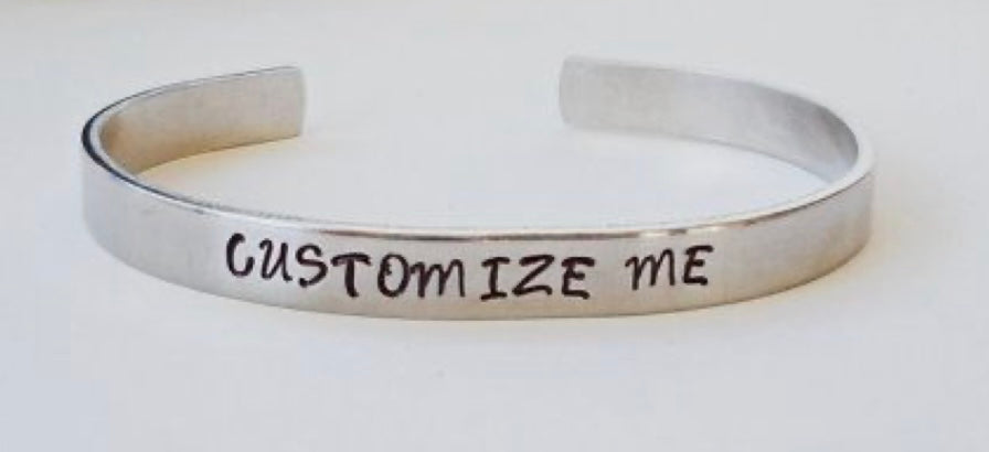 Metal Stamped Cuff Bracelet