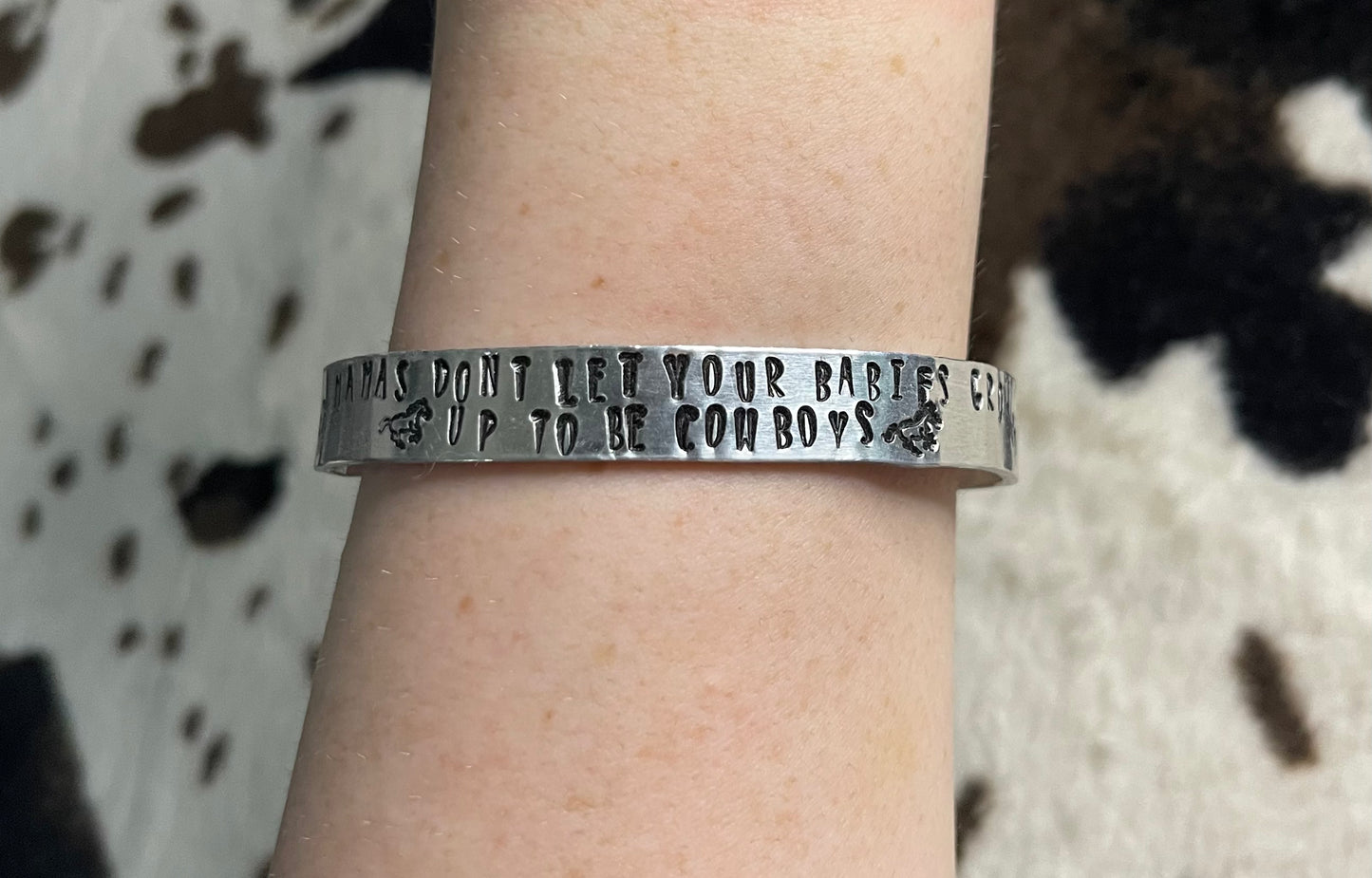 Metal Stamped Cuff Bracelet