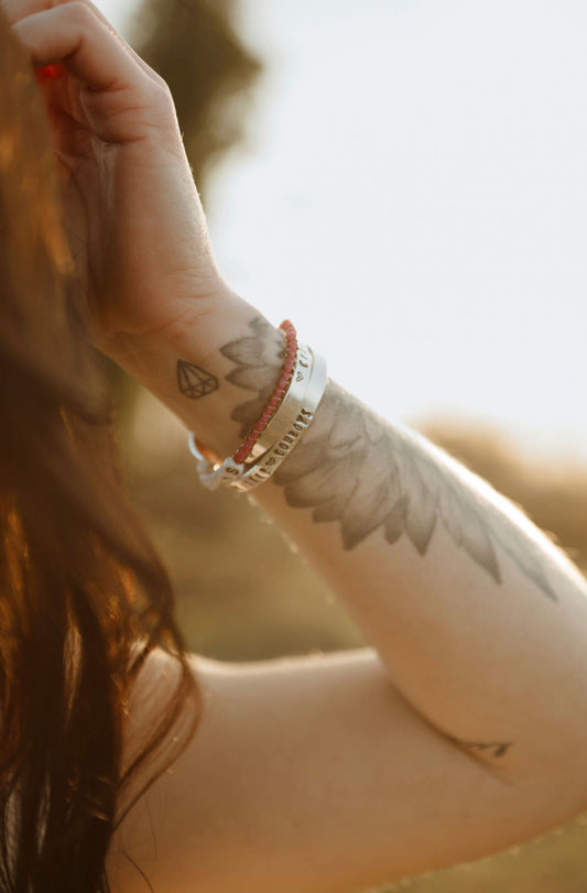 Metal Stamped Cuff Bracelet