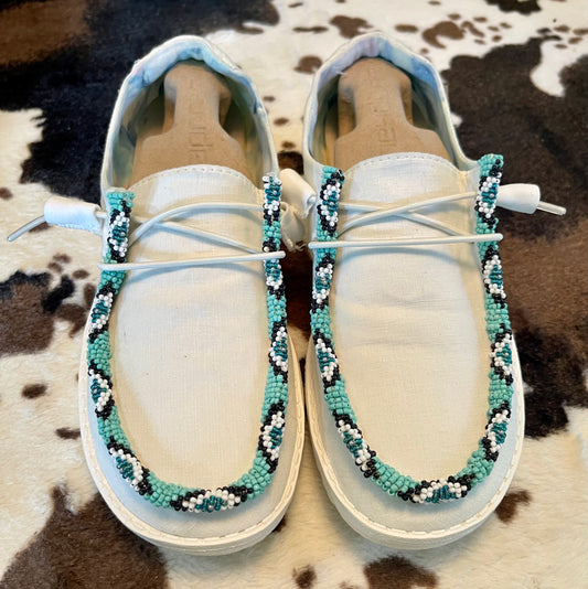 Custom Beaded HeyDudes