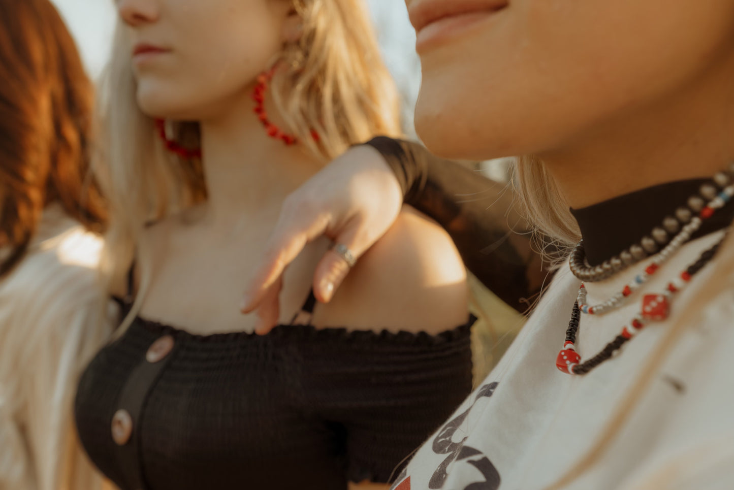 Red Rock Hoop Earrings
